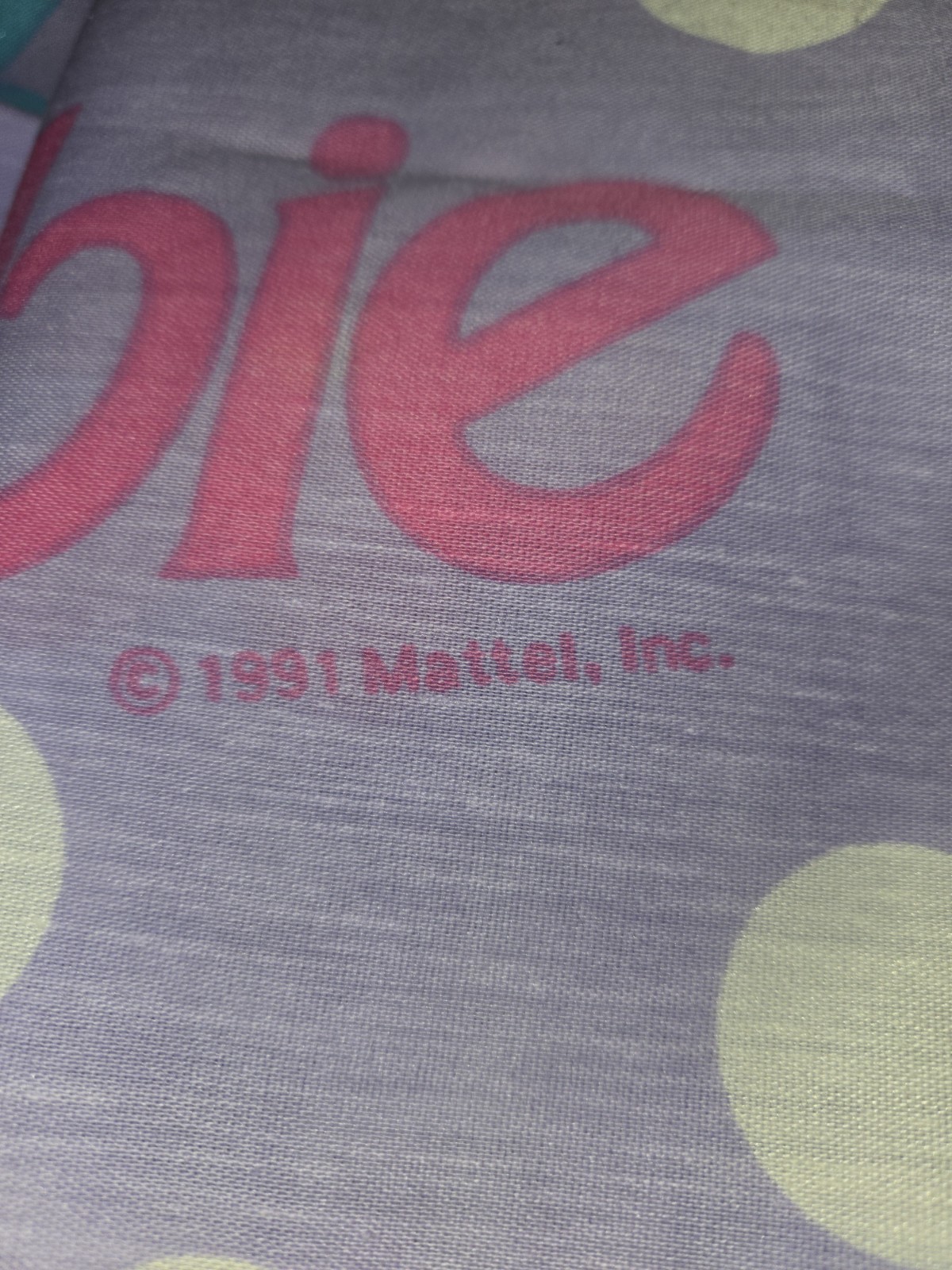 Barbie Curtains pinch pleated front draperies Lavender Purple 1991 Vintage RARE