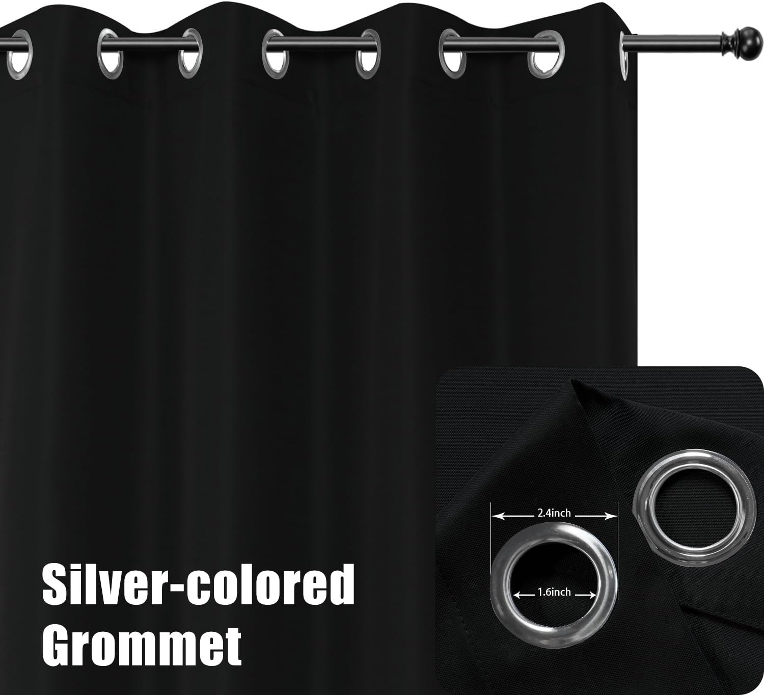 BONZER Outdoor Curtains for Patio Water Resistant Heavy Privacy Light Filtering