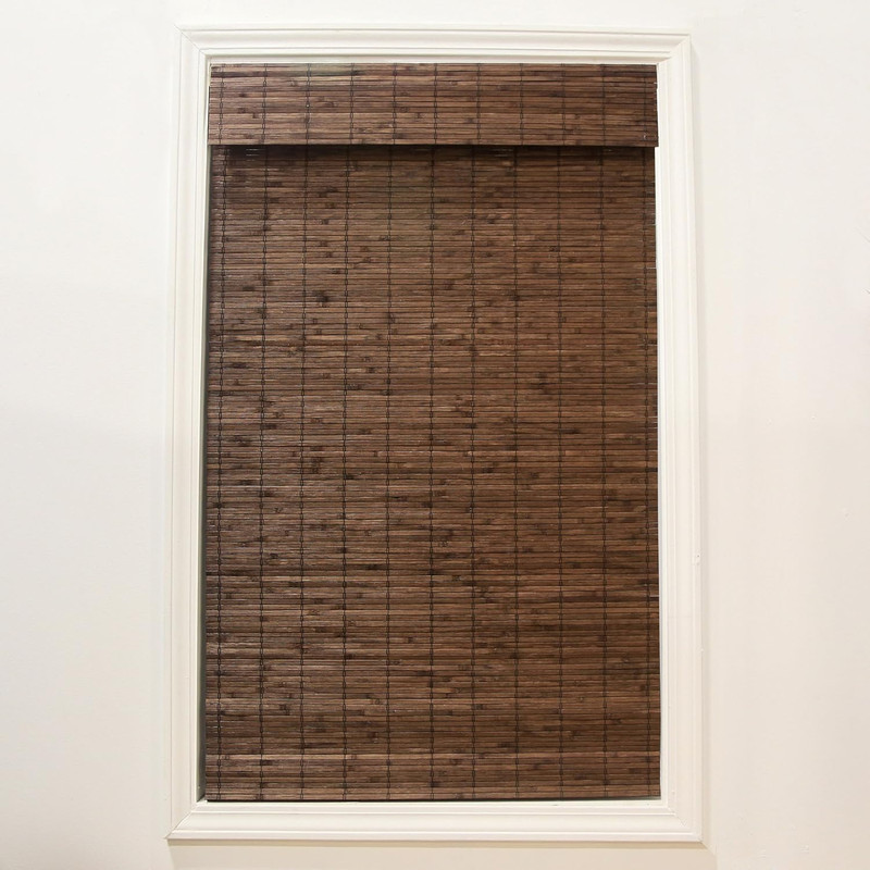 Radiance Cordless Bamboo Roman Shades For Windows – Flatstick Bamboo Blinds For