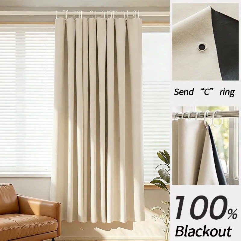 NEW THERMAL BLACKOUT CURTAINS Eyelet Ring Top OR Pencil Pleat FREE Tie backs