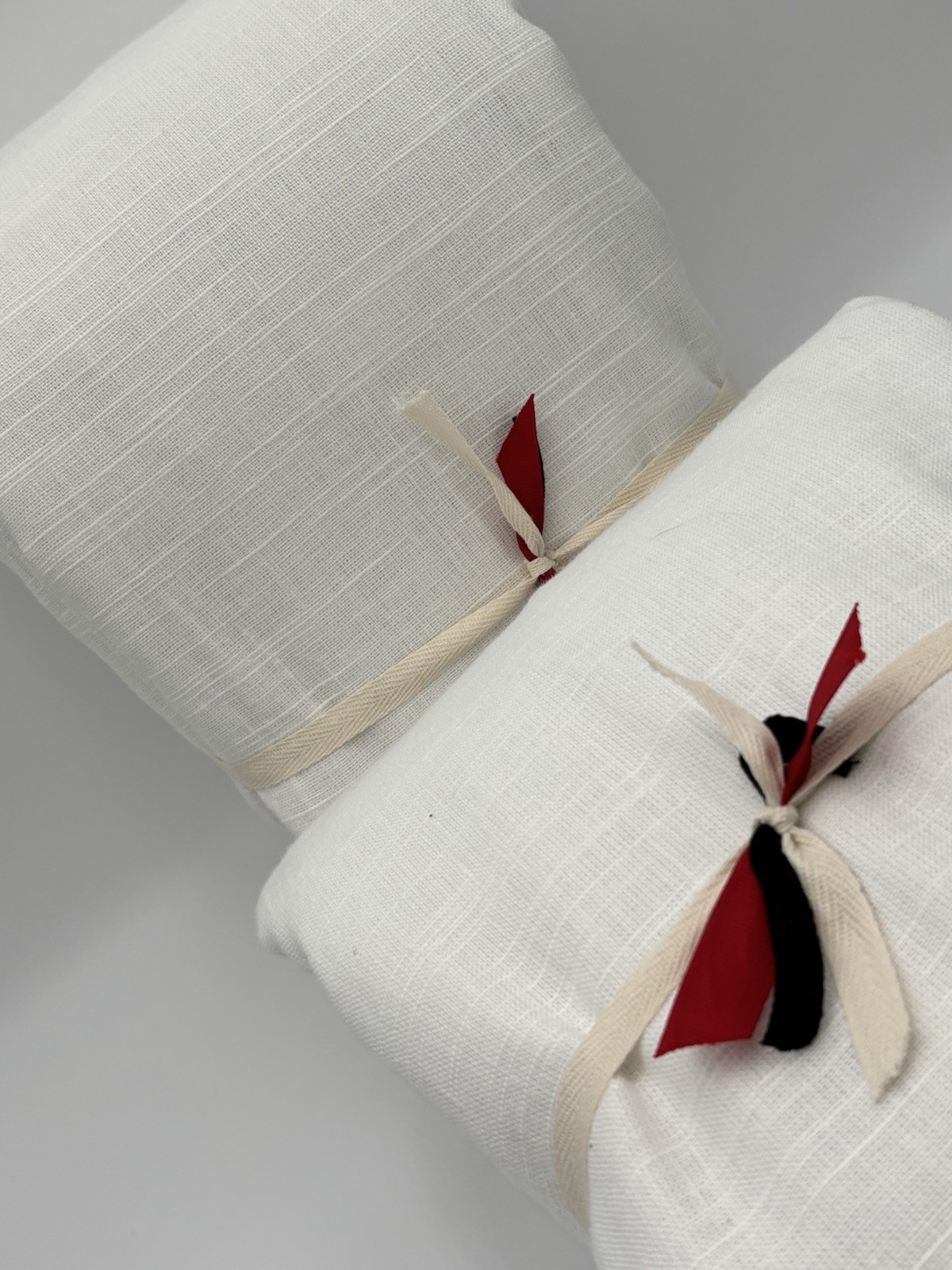 Pottery Barn Emery Linen Blackout Curtains ~ 100”W x 84”L ~ White ~ Set of 2