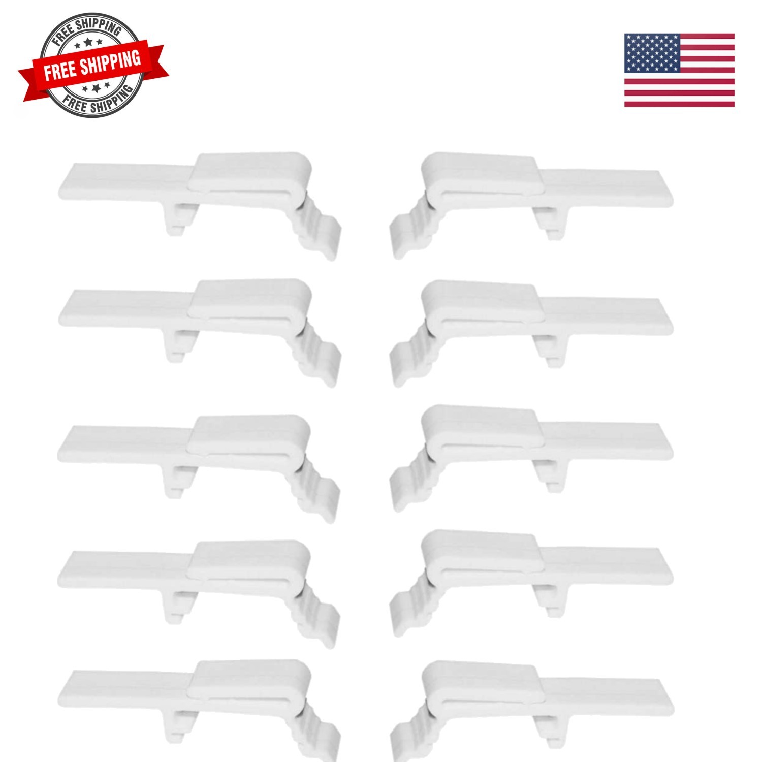 10pcs Valance Clip Vertical Blinds Dust Cover Holder Bracket for 1-1/2″ or 1-…