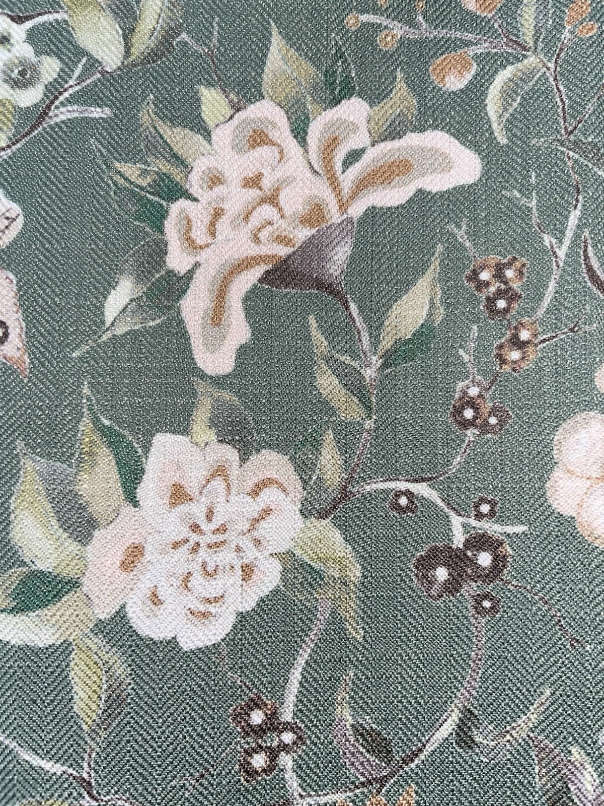 NWT Tahari Home Herringbone Botanical Design Drapes 50″ x 96″ Set of 2 Panels