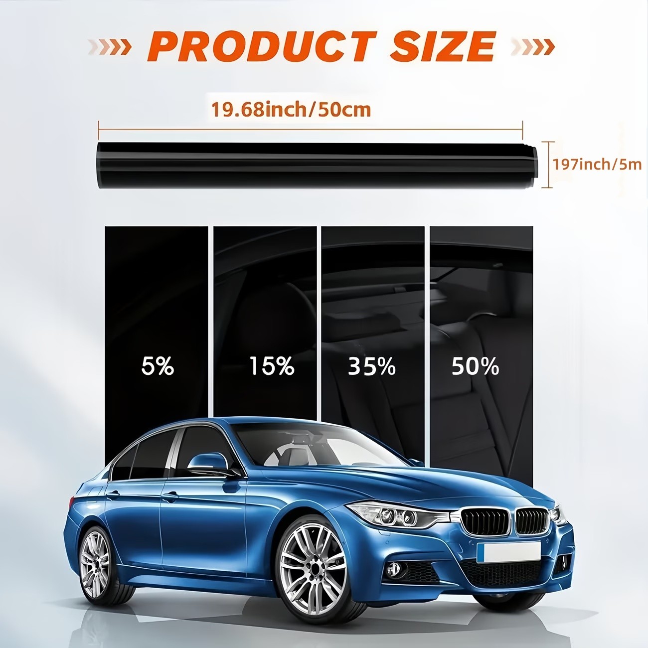 35% VLT Car Window Film and Heat Resistance| Magnetic Glass Film 20in x 16FT