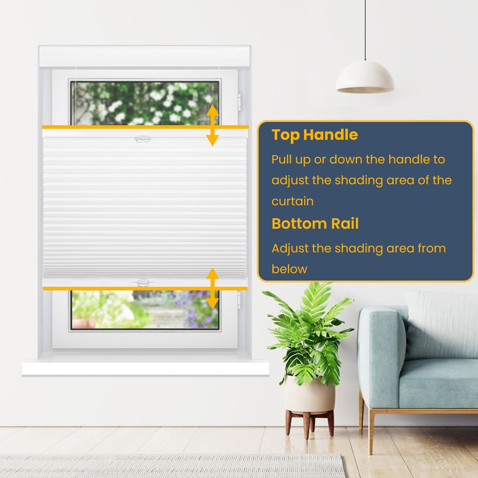 Sunfree Top Down Bottom Up Cellular Blindscellular Shades Blackout Honeycomb