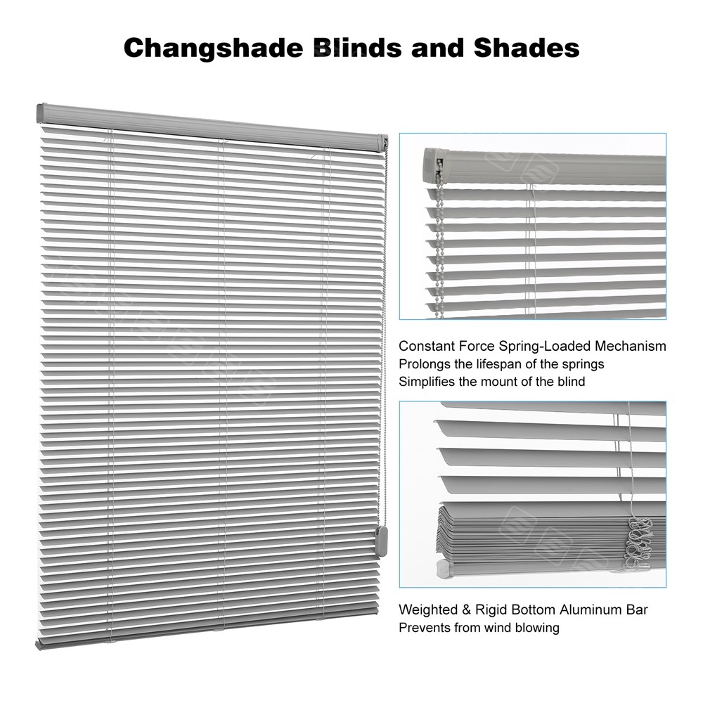 Corded 1 Inch Mini Blind Single Touch Window Shades in Choose Size Customize-C