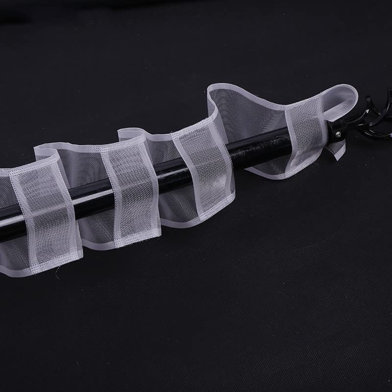 10 Feet Curtain Tape, 4“ Grommet Serpentine Translucent Drapery Header Tape