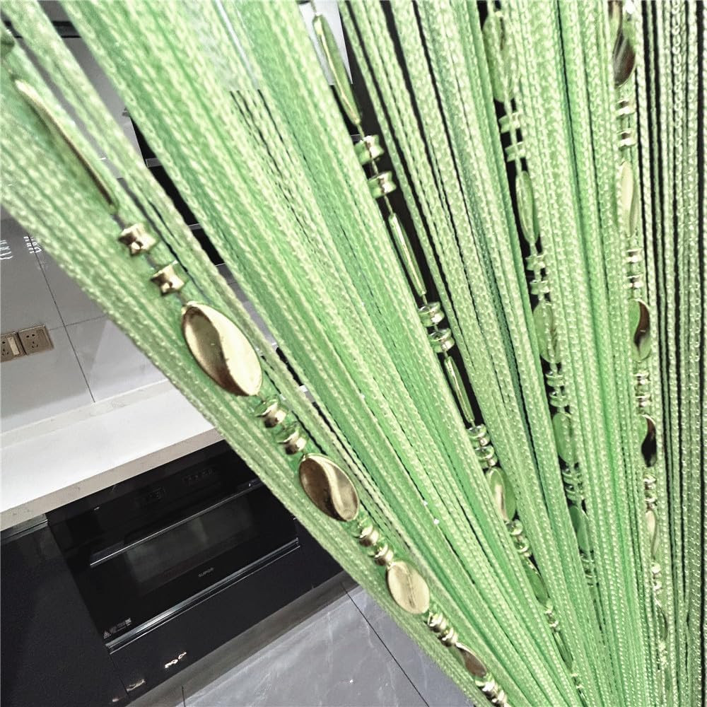 100Cmx200Cm Decorative Door String Curtain Beads Wall Panel Fringe Window Room D