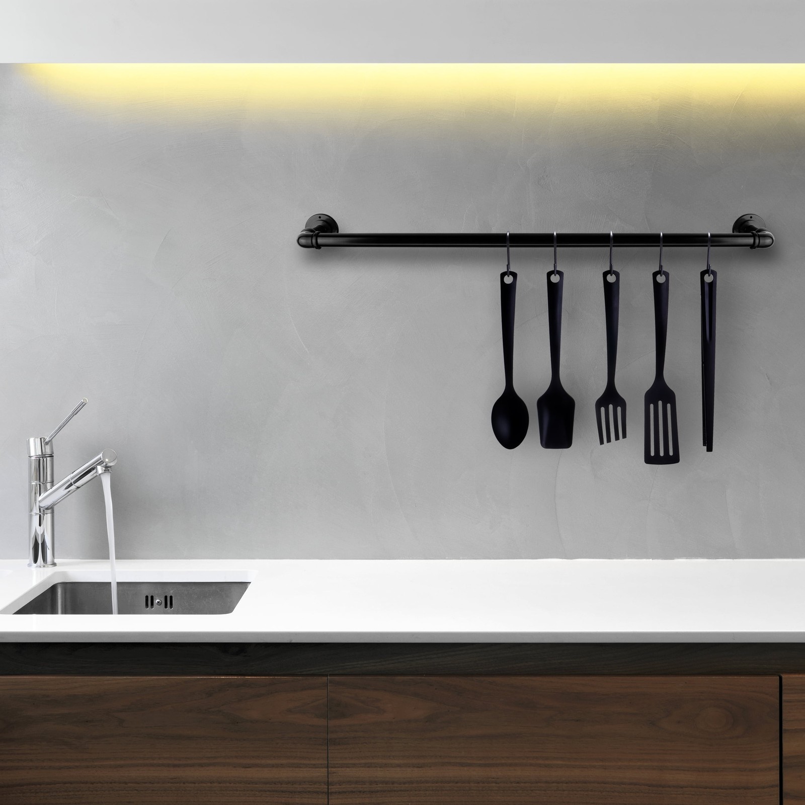 Industrial Pipe Design 30″ Closet Ceiling Rod
