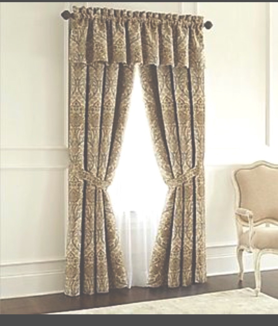 ROSE TREE Liege Top Panel 4pc Gold Taupe NEW