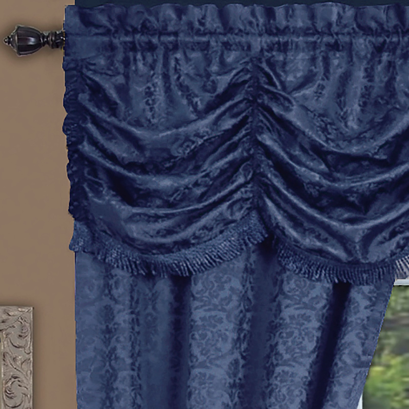 Panache “Window in a Bag” 5 Piece Set – 55×63 – Navy
