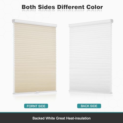 Cordless Cellular Shades – Blackout Honeycomb – Pull Down – Windows