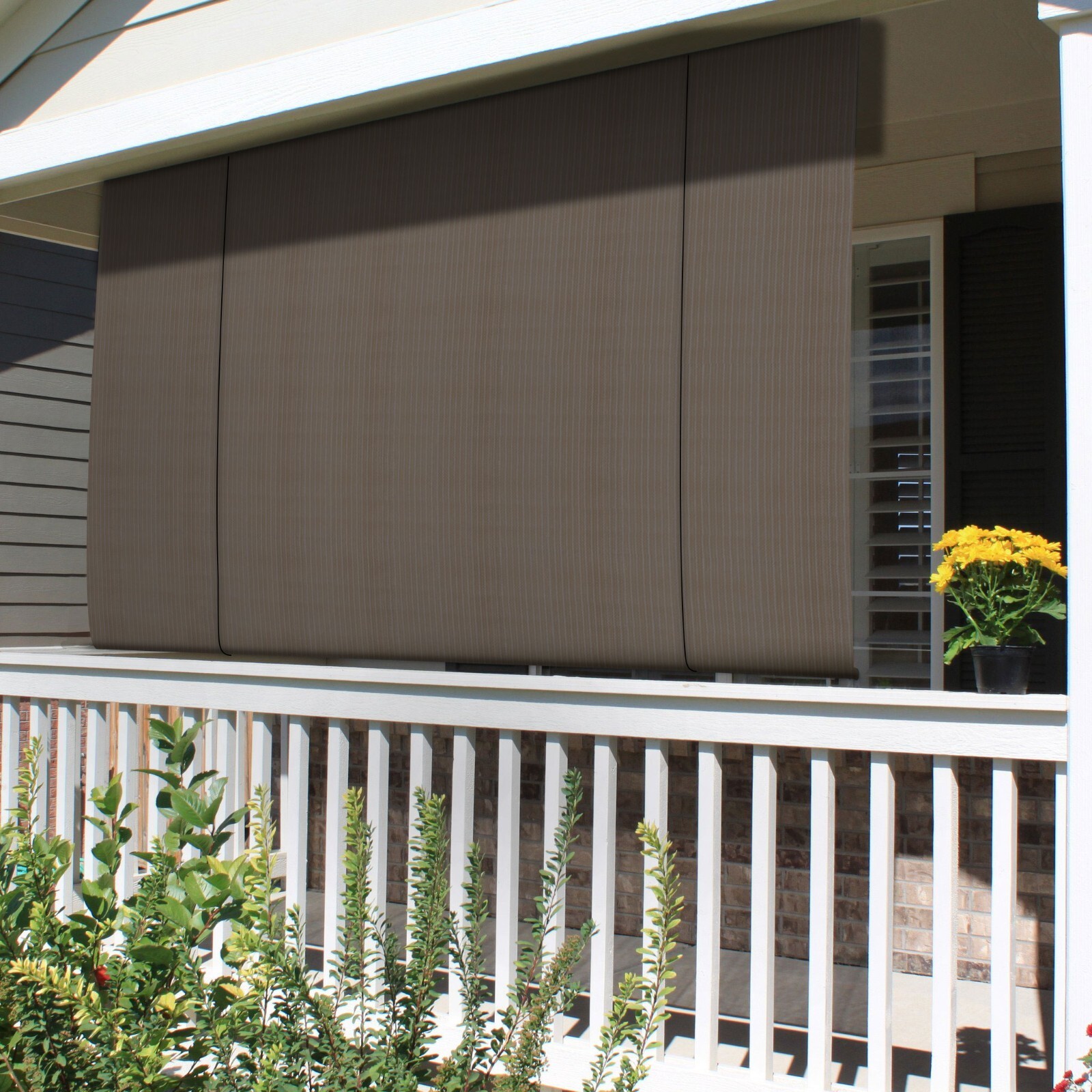Roller up Shade Roller Shade Curtain Filtering UV Ray Yard Porch Pergola Balcony