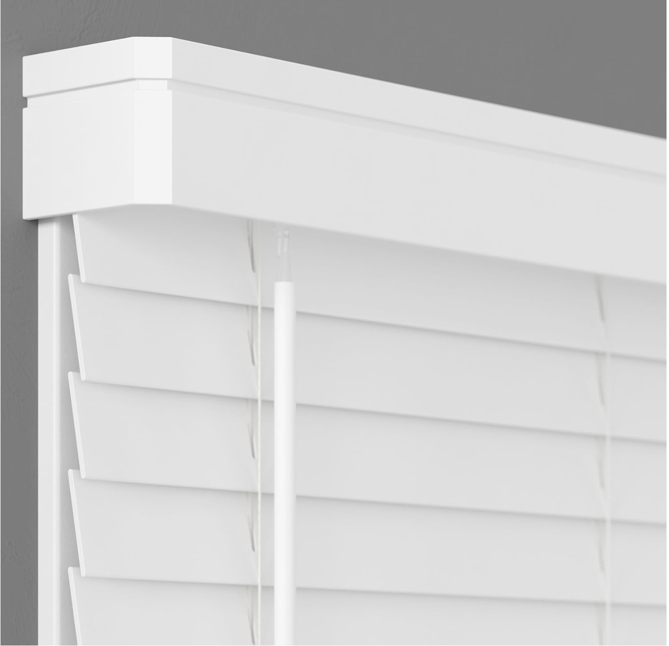 BRAND NEW! 2 Inch Cordless Faux Wood Blind 36.25″ W x 36″ L Free Shipping!