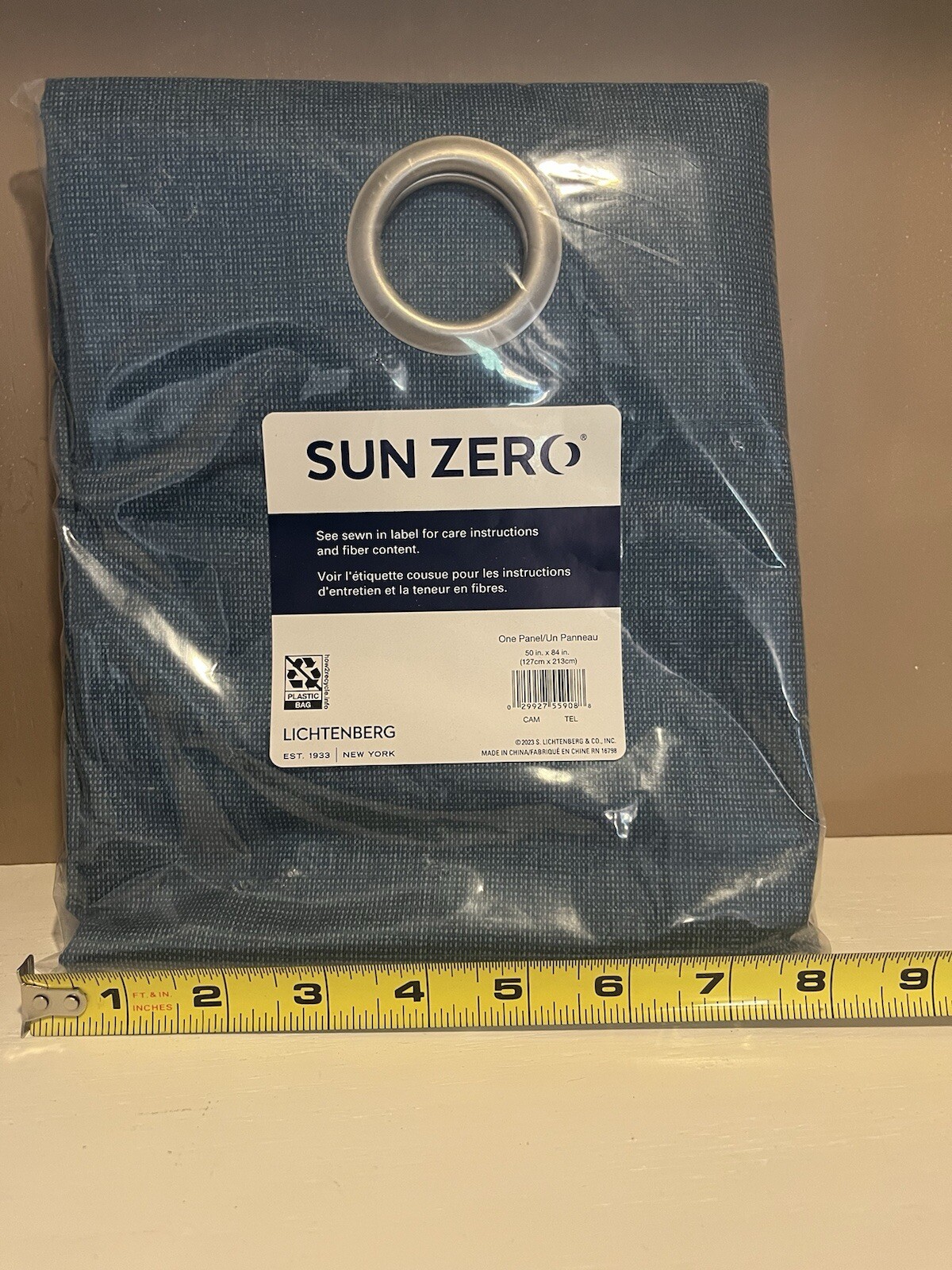 Pair – Sun Zero Lichtenberg 50” X 84” Curtains, Teal Blackout Style (1 Per pac)