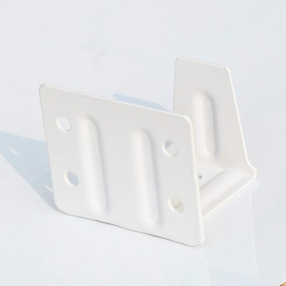 2-Pack White Alloy Steel Center Support Brackets for Low Profile Blinds