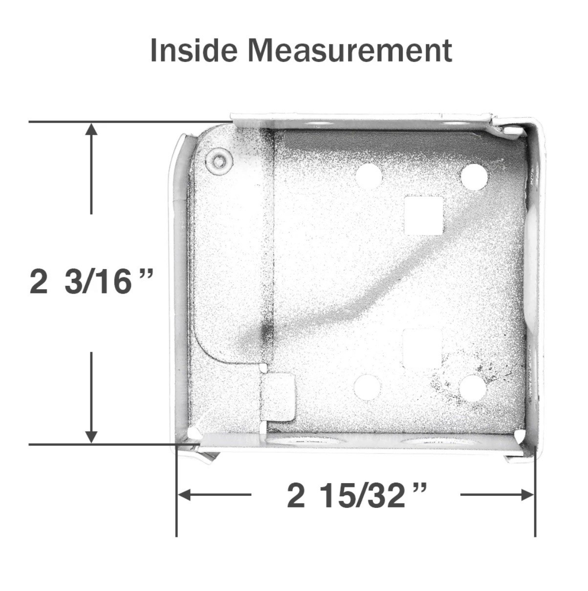 Box Mounting Brackets for Horizontal Blinds with 2″ x 2 1/4″ Headrail