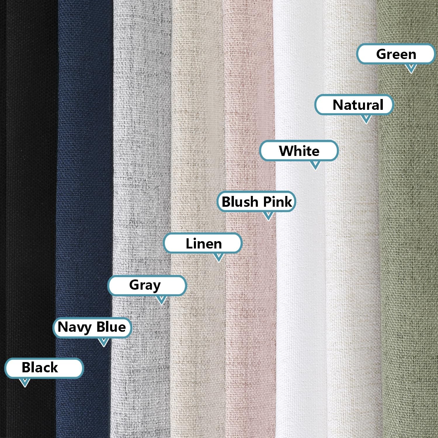Valances for Windows 12 Inch Length, Light 52″W x 12″L (Pack of 1) Grey