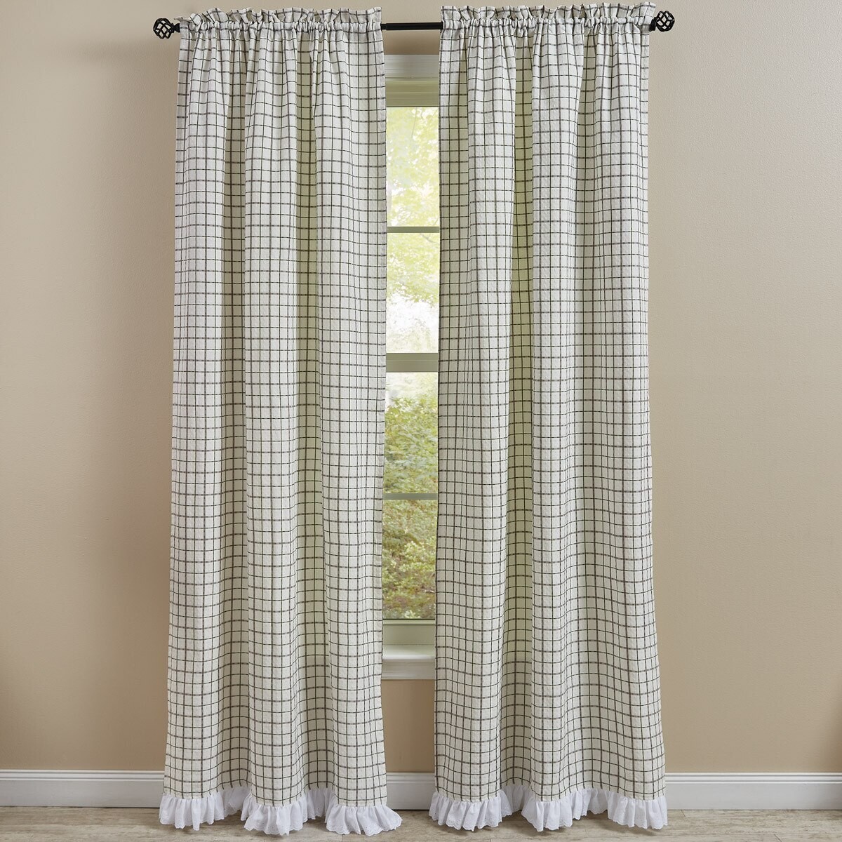 KINDRED 72X84″ LINED CURTAIN PANELS W/ TIEBACKS, NEW IN PKG, FREE SHIPPING!