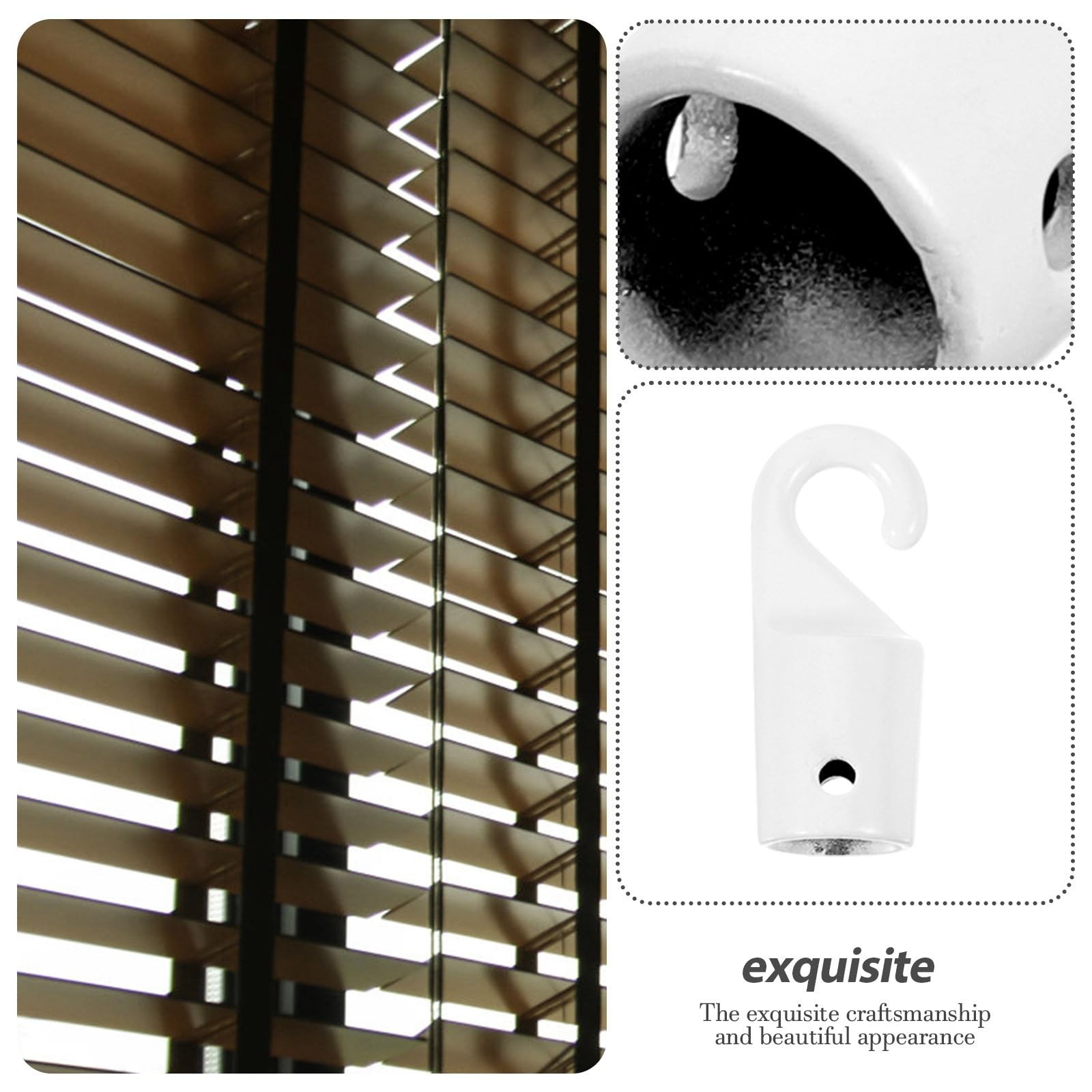 Blind Wand Replacement Hook 4-Pack Vertical Blind Wand Hooks Curtain Rod Repa…