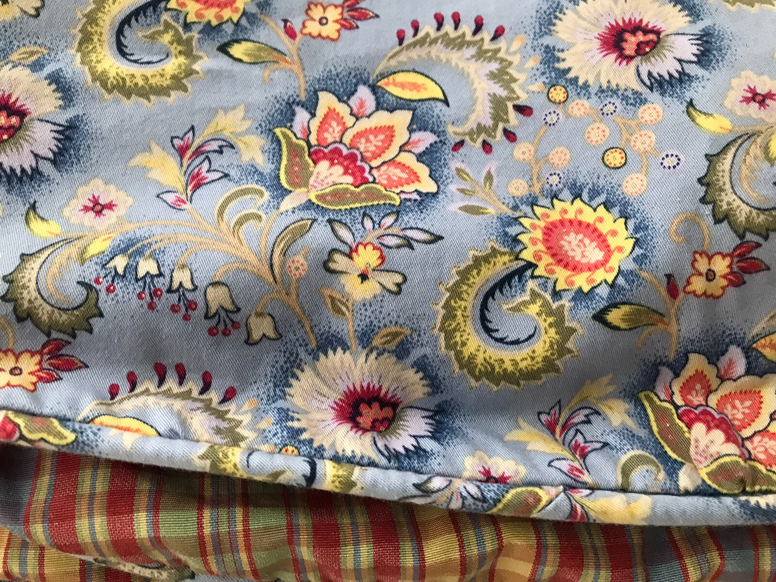 Window Valance Lined Long Quality Checked Mix 73” X 20.5” #b10
