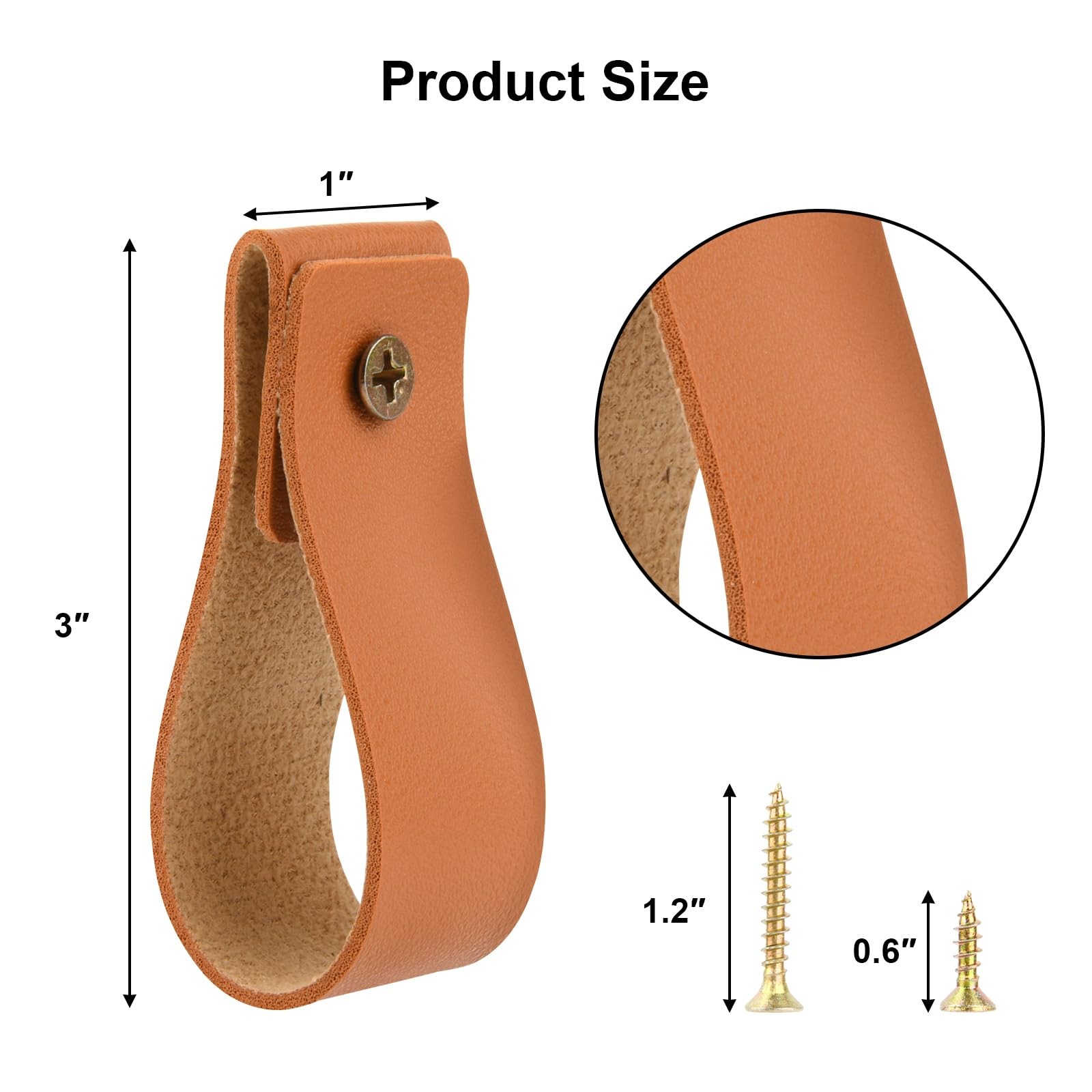 4 Pcs Leather Hook Lanyard Wall Hanging Straps Towel Hook Curtain Rod Holder