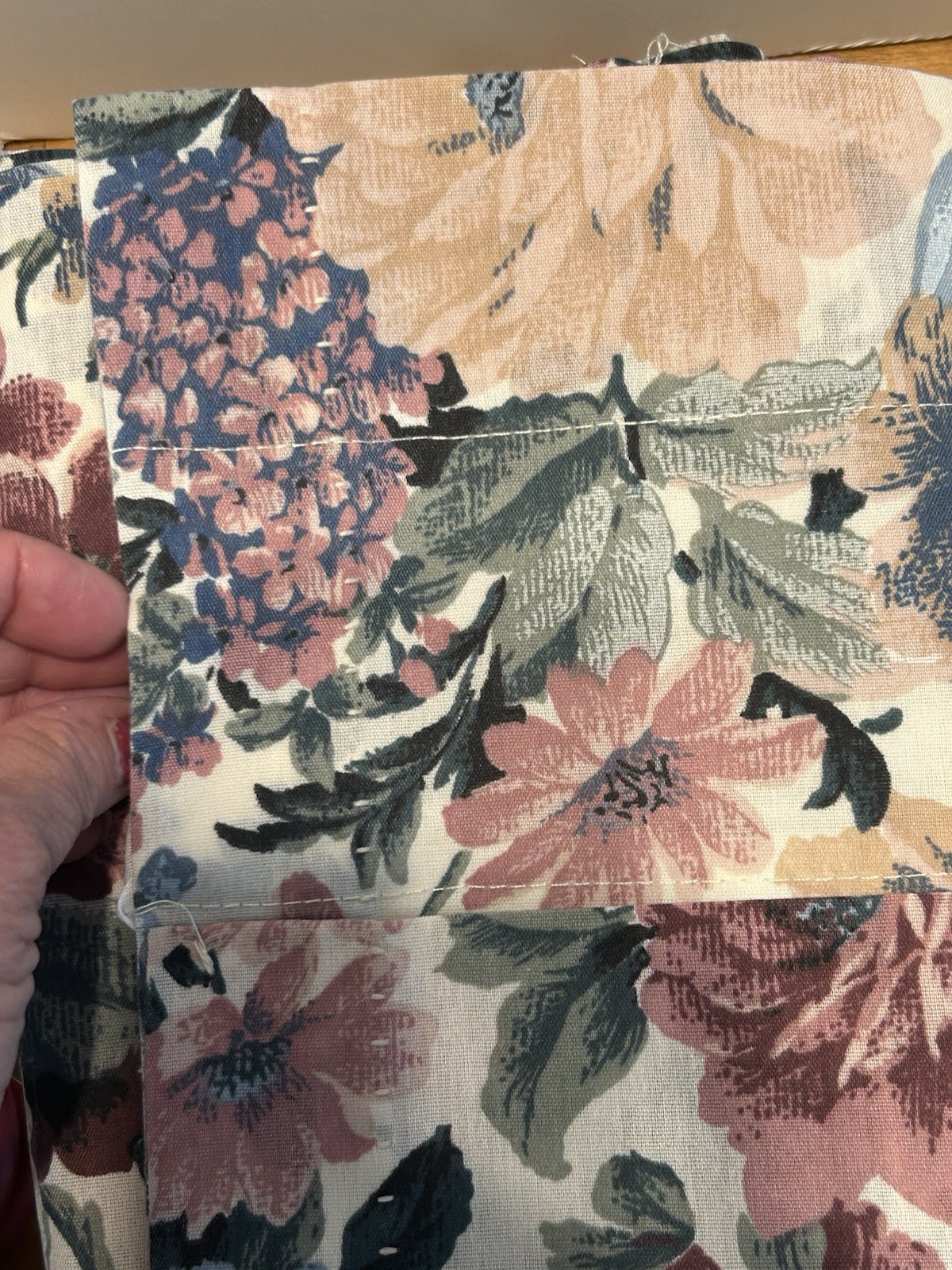 Vintage Burlington Rod Pocket Valance 2 Curtain NOS Multicolor Floral 82”x15” EA