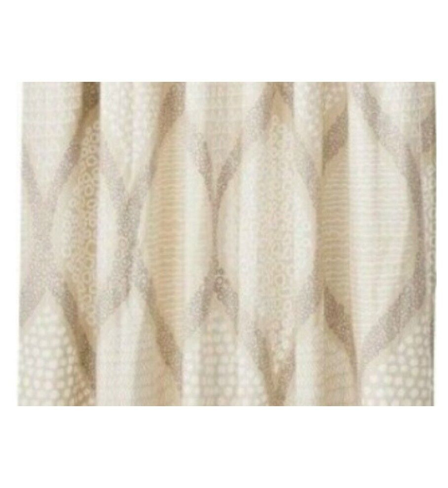 54″x84″ Mudhut Ogee Drape Curtain Panel in Beige – Perfect for Home Decor