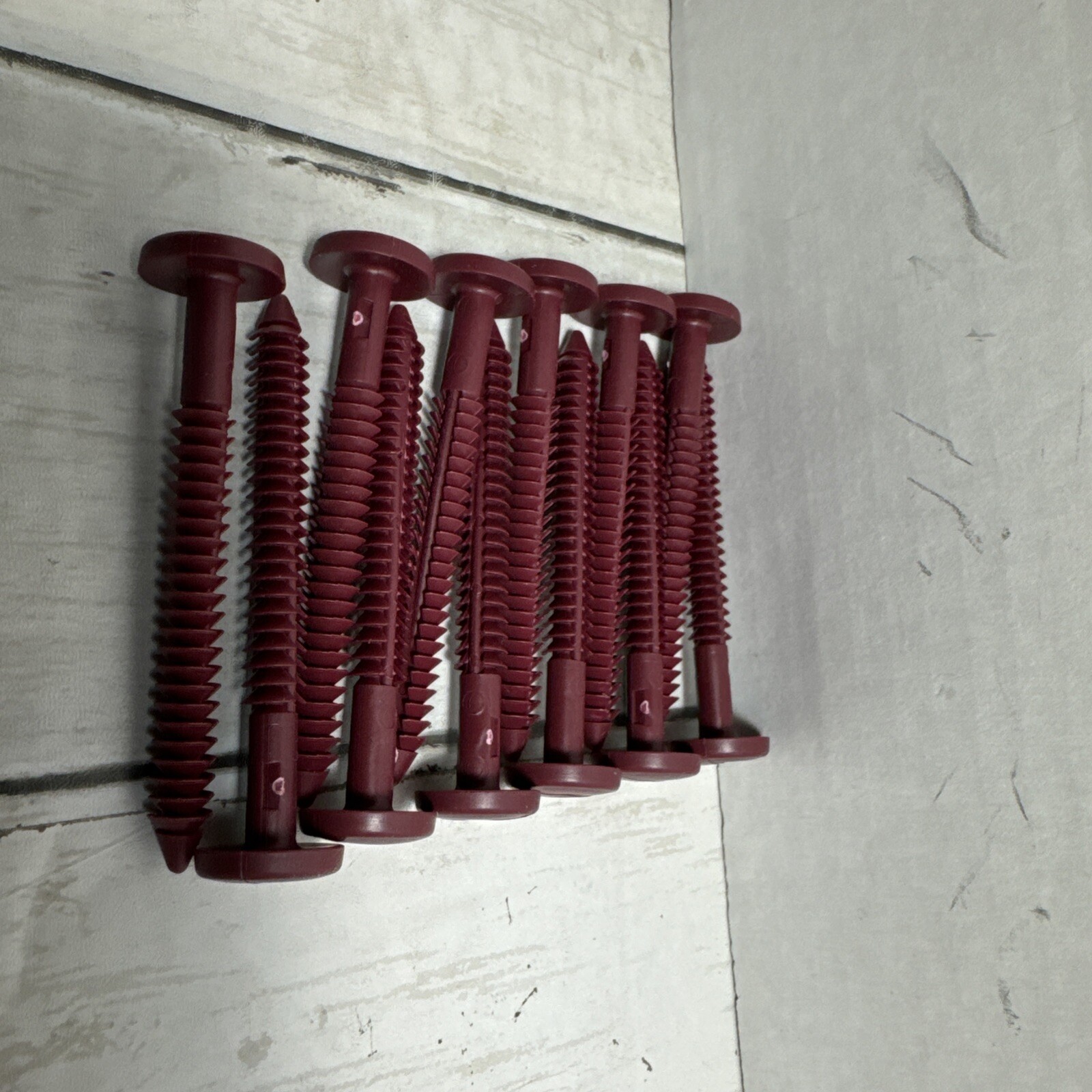 Window Shutters Panel Spikes Lock 12 Pegs Burgundy Peg Loks 3″ Fasteners