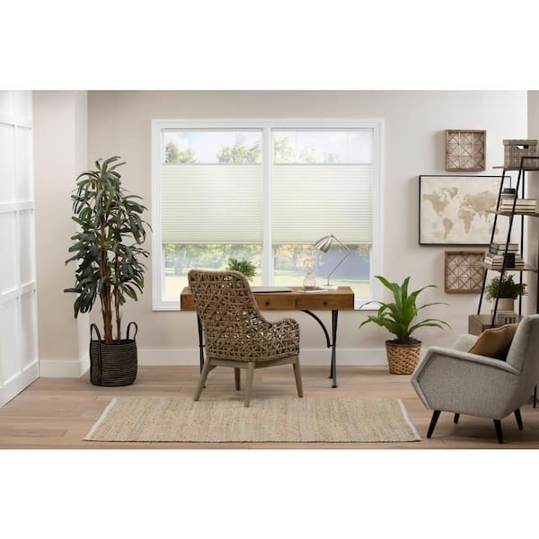 Perfect Lift Ivory Cordless Light Filtering Top Down Bottom Up Cellular Shade