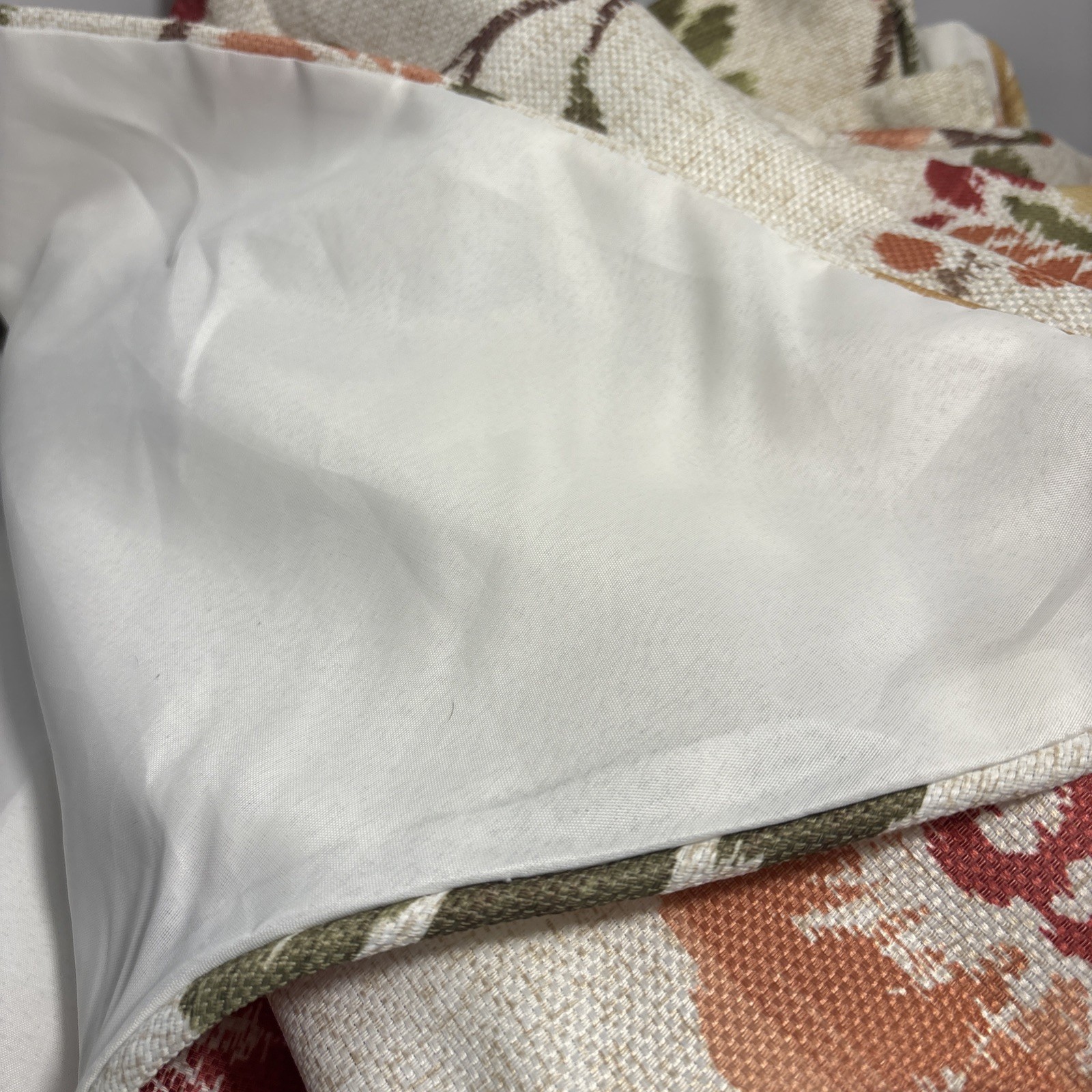 5 Vintage Springs Global Window Valances 50”X 20”Rod Pocket Scalloped and Lined