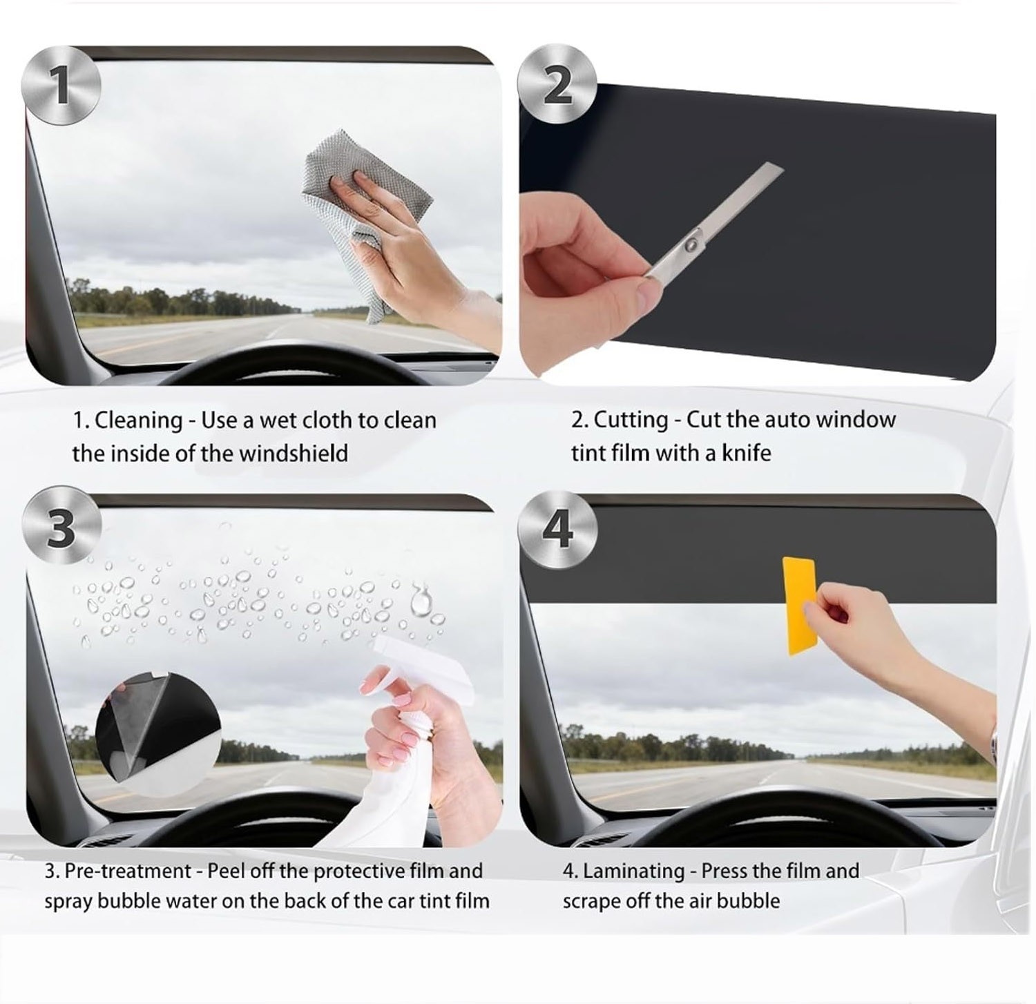 5-35% VLT Ceramic Window Tint Roll for Home Office Car Truck Auto Any Size Shade