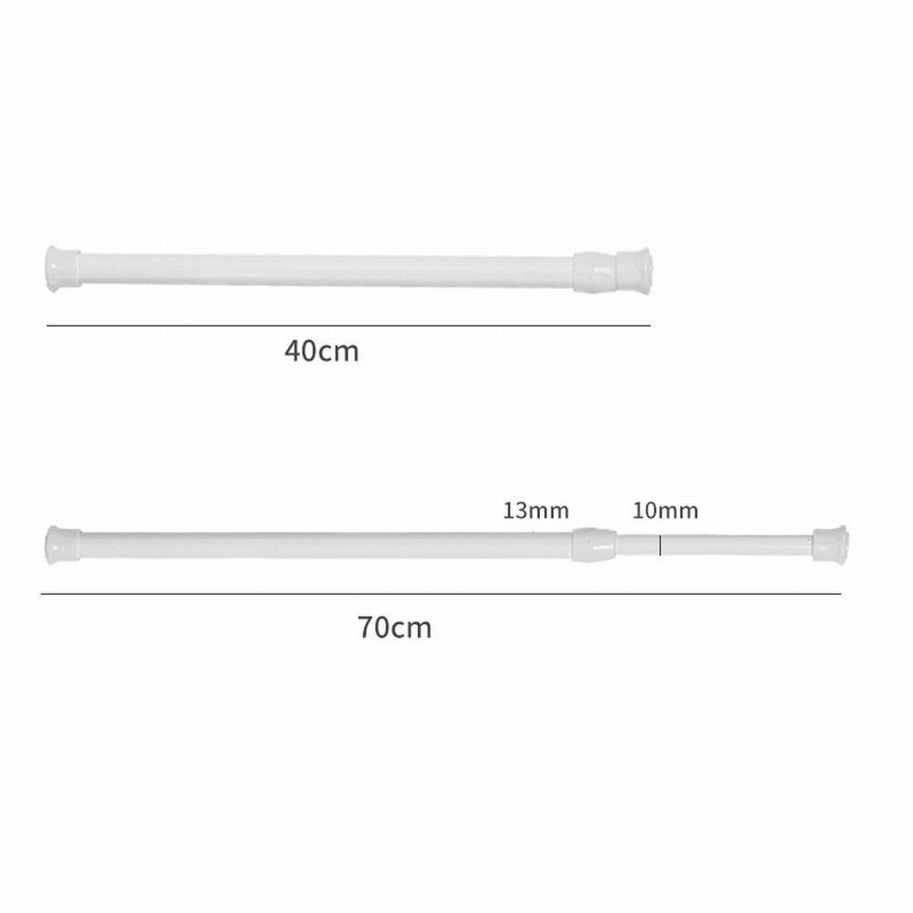 Curtain Rod Curtain Rail Pole Easy-installtion Metal 30-50cm/40-70cm/60-110cm