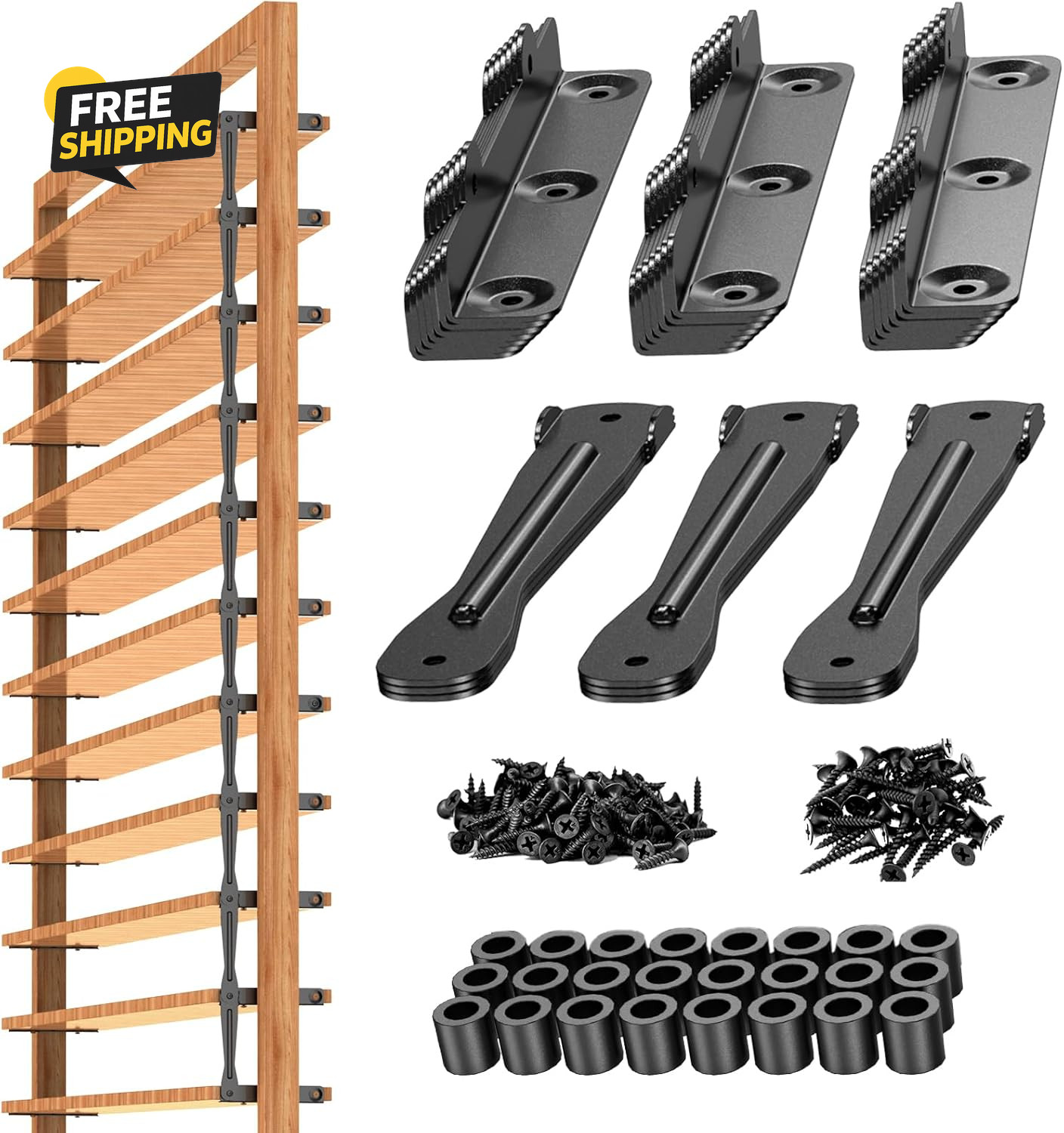 Louver Hardware Kit Metal Heavy Duty Complete Set Shutter Outdoor Blinds( Set 1)