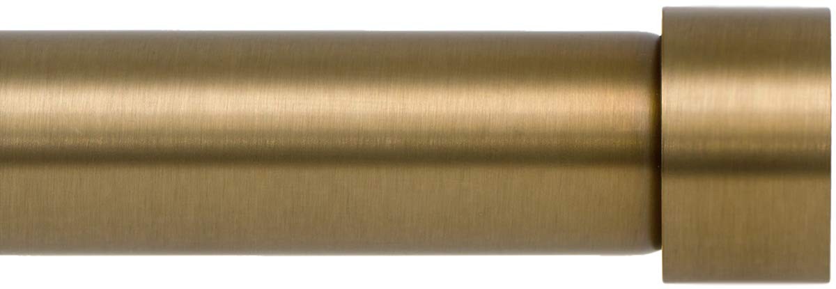 Drapery Window Curtain Rod – End Cap Style Design 1 Inch Pole. 48 to 86 Inch …