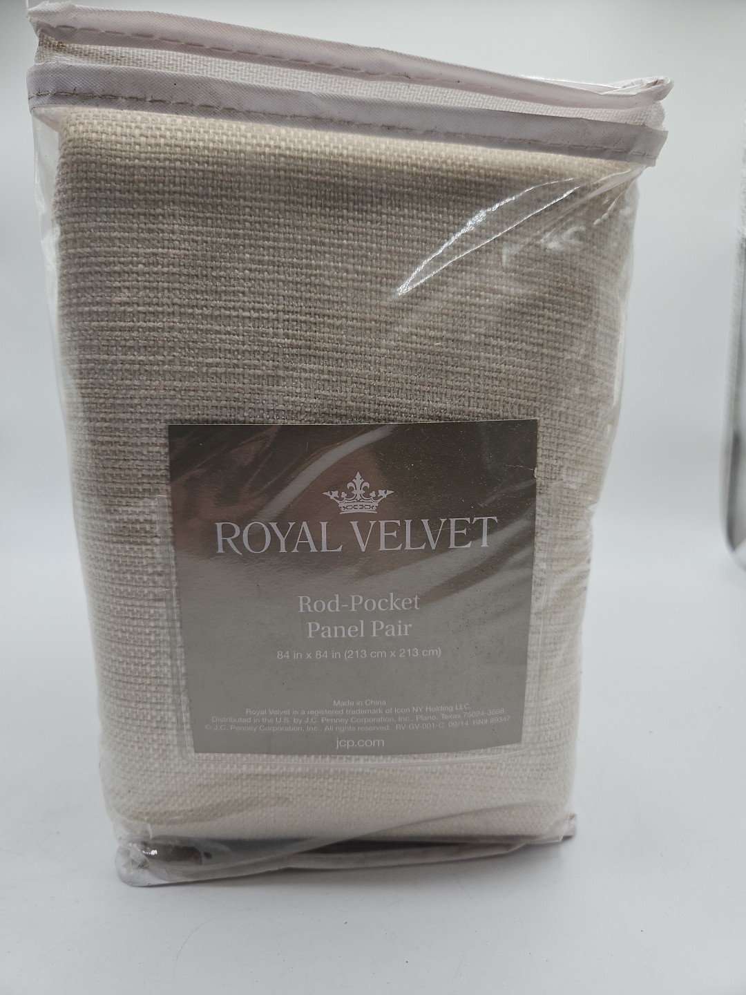 Pair Of Royal Velvet Rod Pocket Panel 84×84 Taupe Plus Matching Valance 54×17