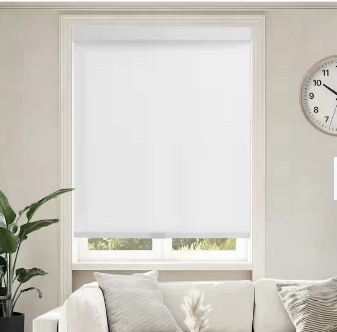 AOSKY Window Cordless Roller Shade Light Filtering 28” x 72” Pure White