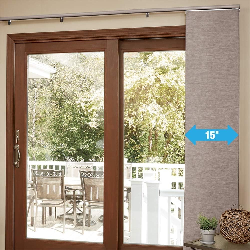 Custom Vertical Blinds for Sliding Glass Door, Light Filtering Panels, Up to 78″