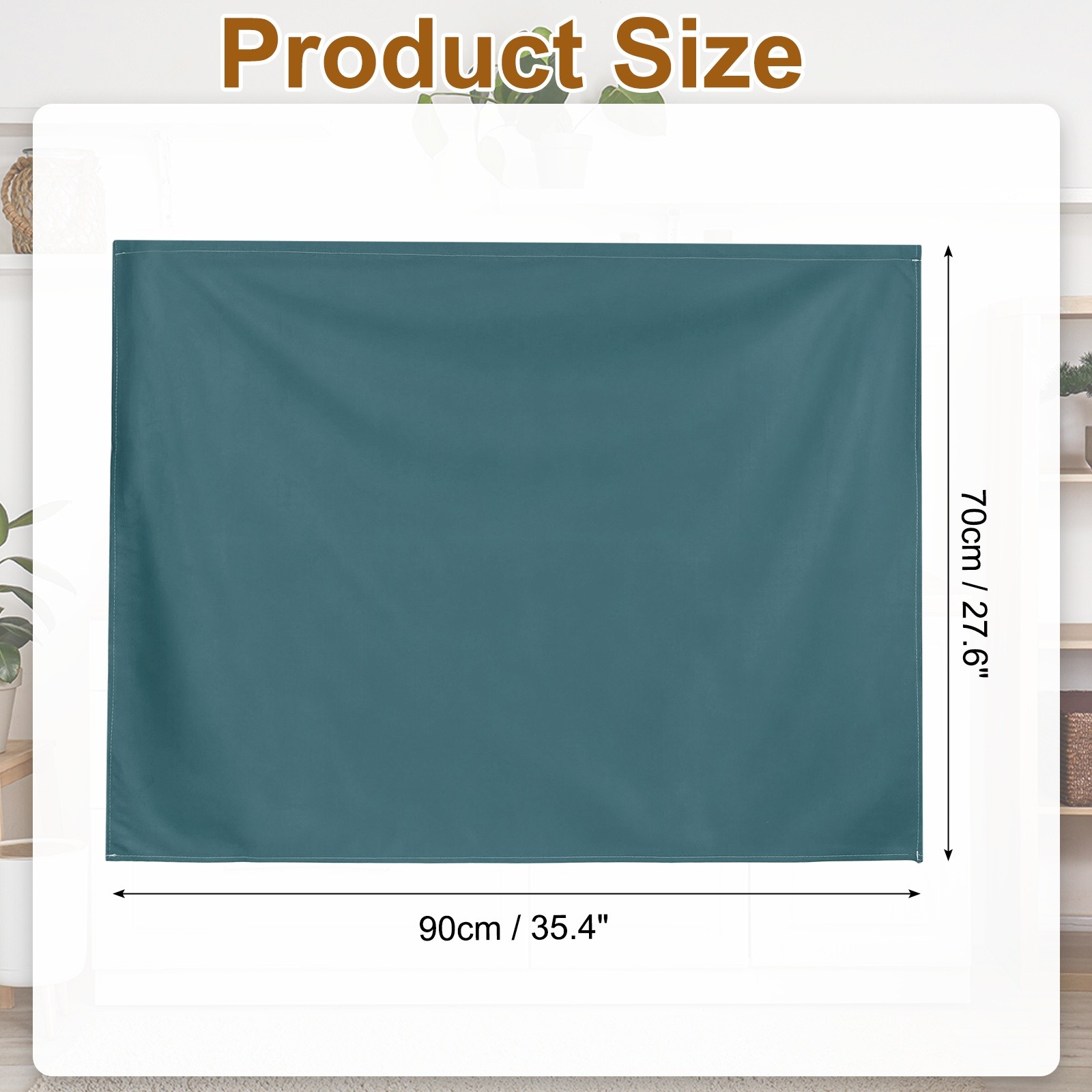 Cabinet Curtains Dust Proof Kitchen Privacy Curtain (35.4″x27.6″ Green)