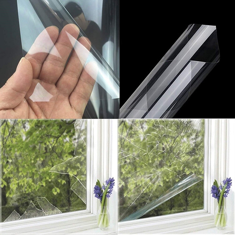 4Mil Clear Security Window Film Shatterproof Anti Shatter Glass UV Protection