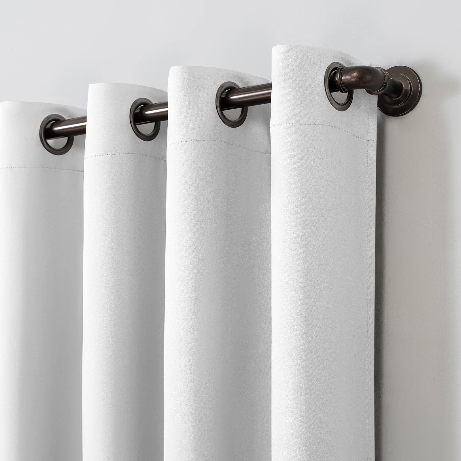 Nordic 2-Pack Theater Noise Reducing Extreme 100% Blackout Grommet Curtain Pa…