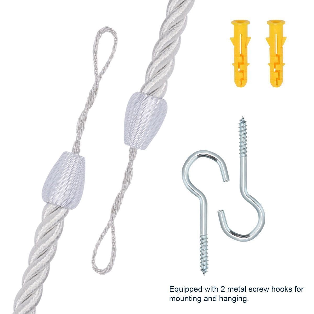 2/4X Handmade Curtain Rope Tie Backs Window Tieback Holdbacks Home Decor Durable