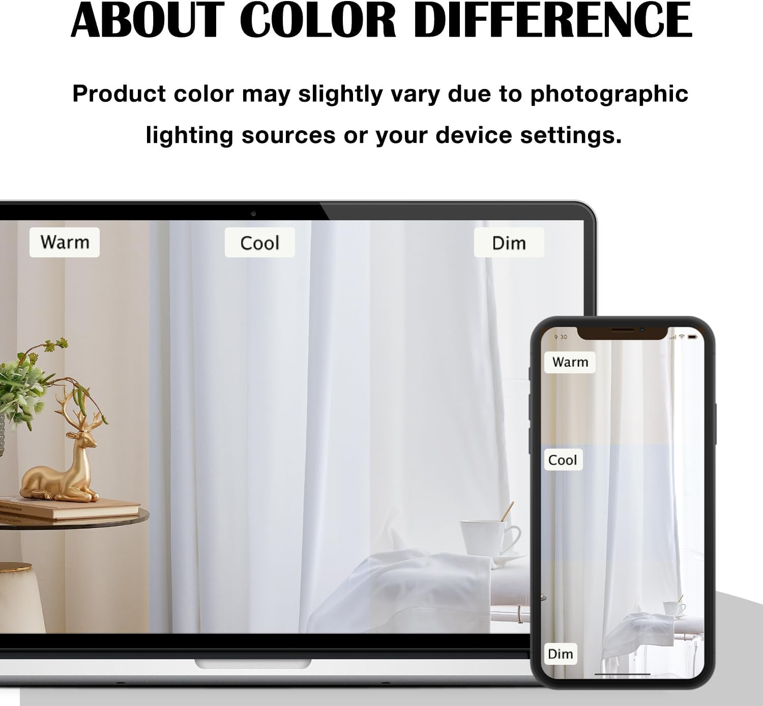 Luxury White Velvet 108″ Light Filtering Curtains – 2 Panels for Home Decor