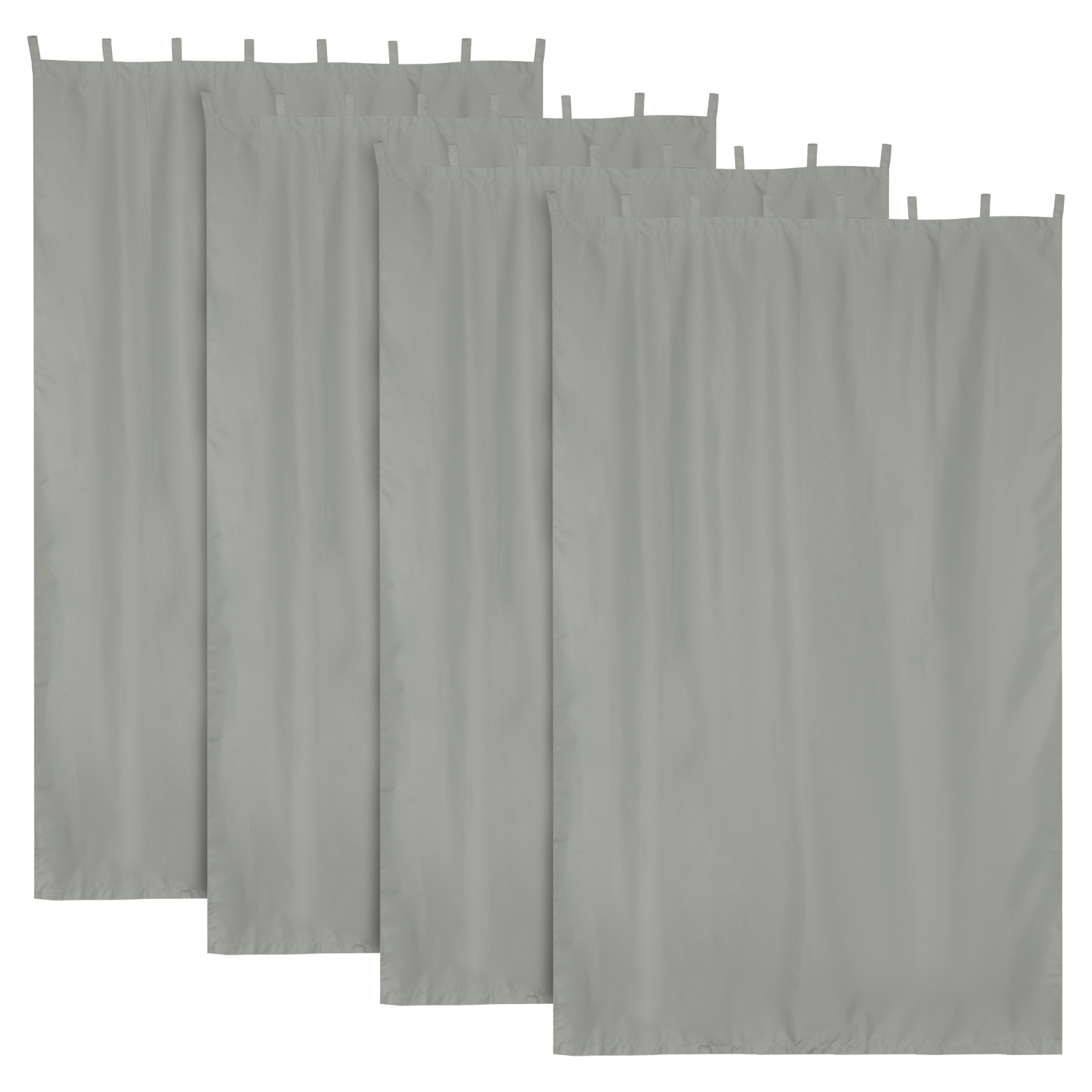 54″x96″ Outdoor Curtain Tab Top Drape UV30+ Pergola Porch Cabana Garden 4 Pack