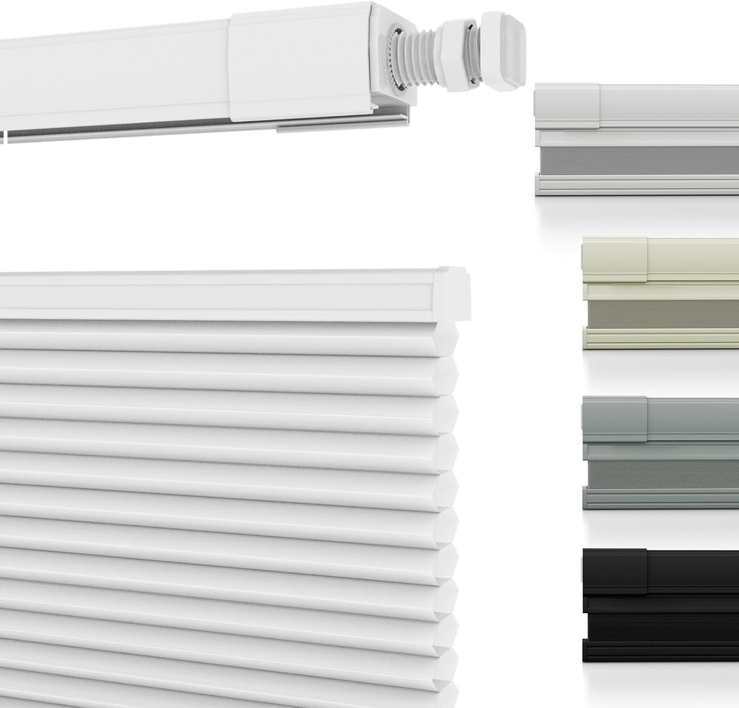 Changshade No Drill Top Down Bottom Up Honeycomb Shades Cordless Cellular Shades