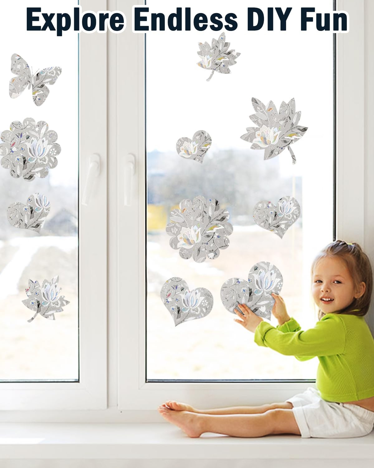 Window Privacy Film Decorative with Installation Tools, Frosted Glass Decorat…