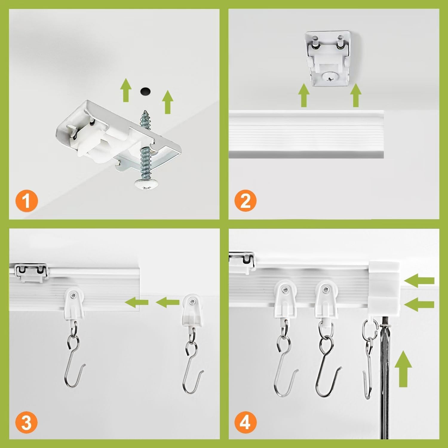 Bendable Ceiling Curtain Track System 30 ft