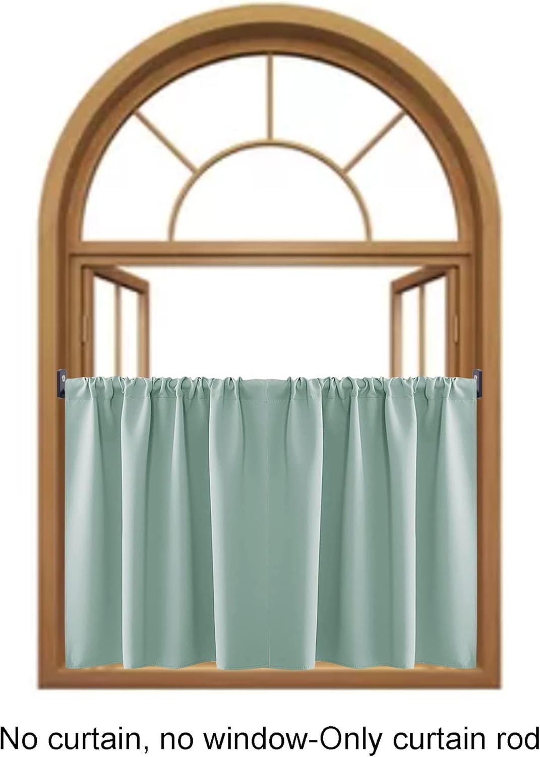 Versatile Cafe Rod 16″ to 28″ – Perfect for Inside Window Frames or Cabinets