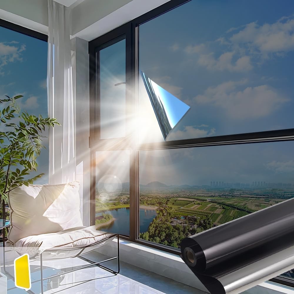One Way Mirror Window Film Privacy Heat UV Reflective Control Tint for Office