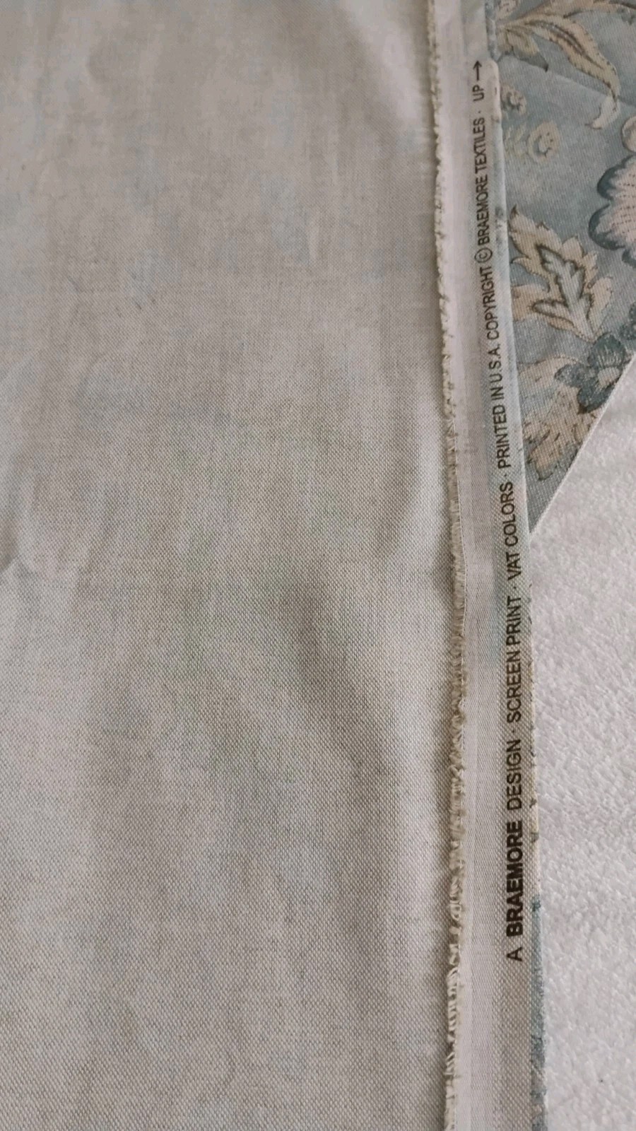 Handmade Damask Linen Cotton Curtains 25×88″ Rod Pocket Unlined Braemore EUC